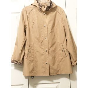 Dennis Brasso Tan Rain Jacket w/Hood